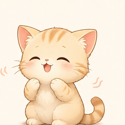 开心地待在小窝里的橘色小猫